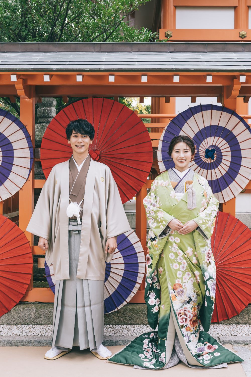 紅葉八幡宮で撮る趣ある和装ロケーションフォト