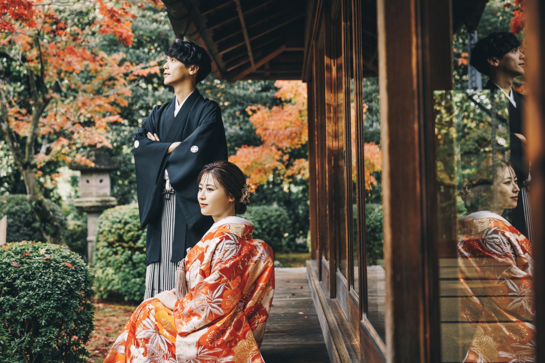 大濠公園で季節の色を感じるロケーションフォト