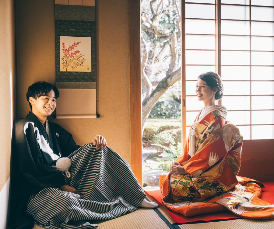 満面の笑みを浮かべる新婦様のソロショット