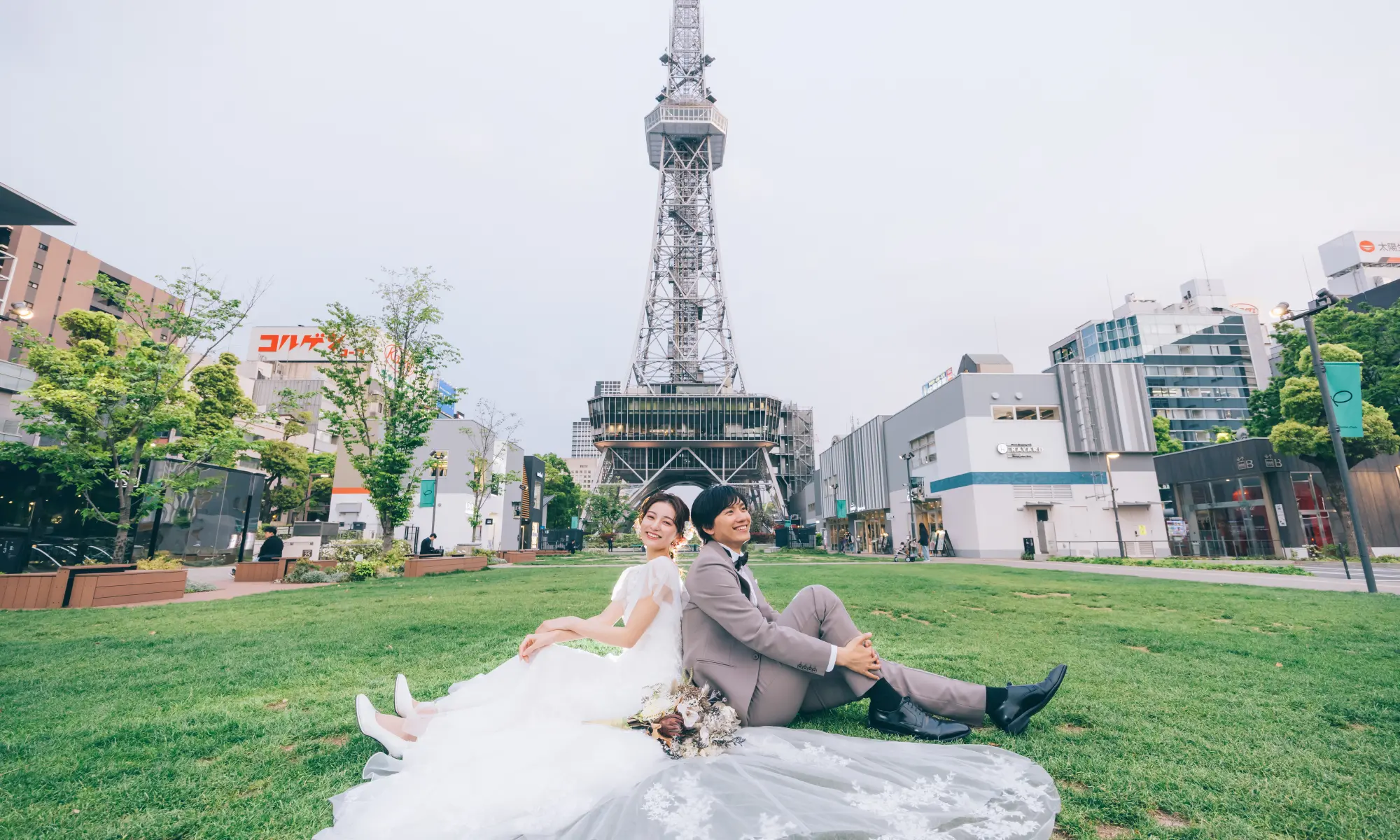 久屋大通公園で撮影するロケーションフォト