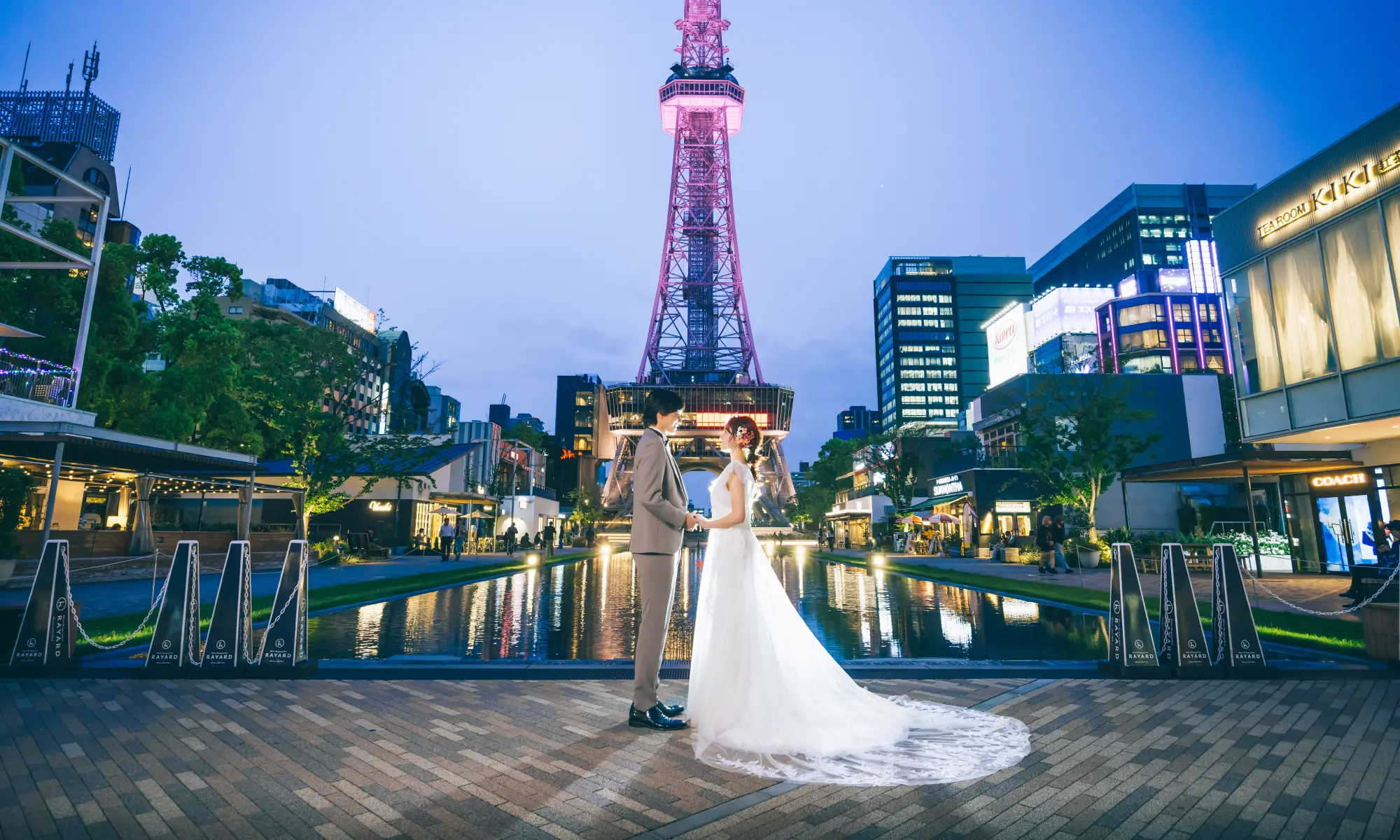 久屋大通公園で撮影するロケーションフォト