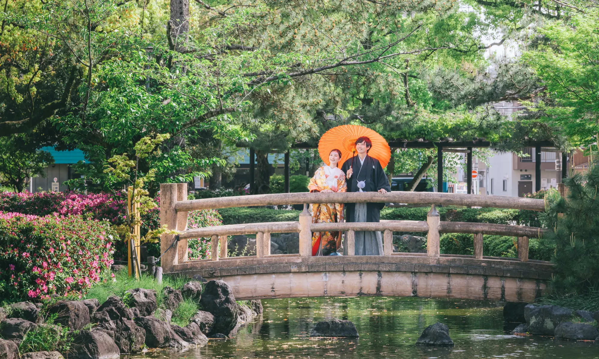 中村公園で撮影するロケーションフォト