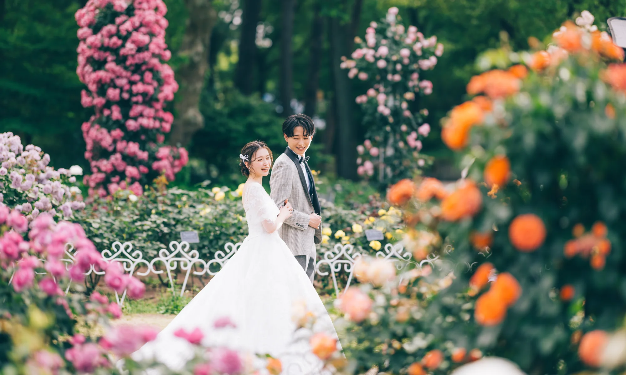鶴舞公園で撮影するロケーションフォト