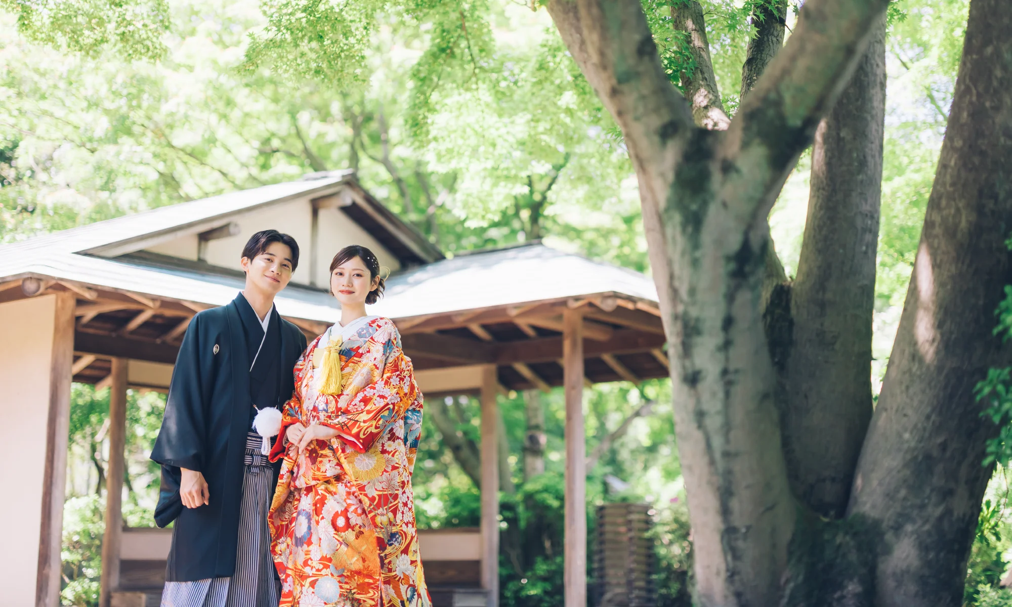 花田苑で撮影するロケーションフォト
