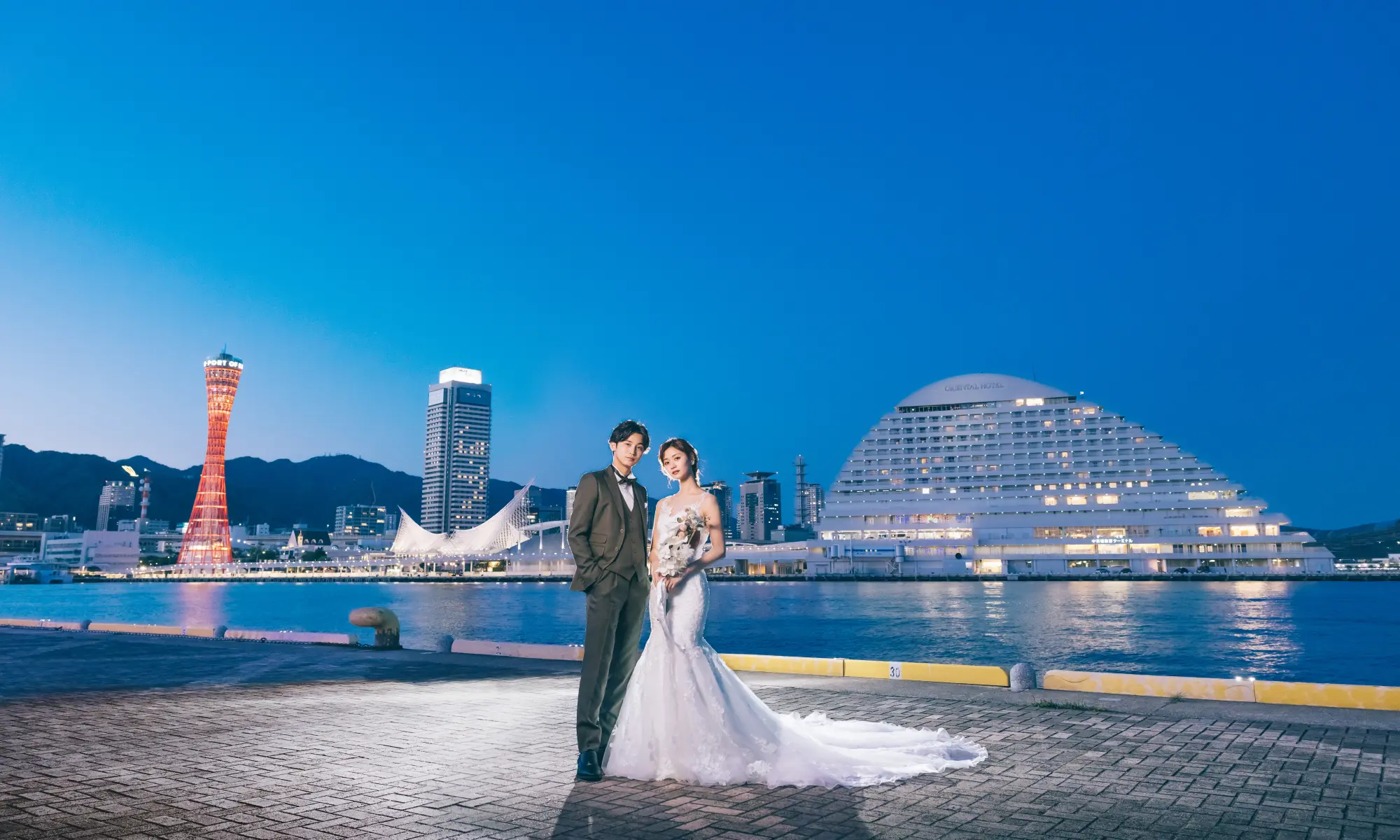 神戸ハーバーランドで撮影するロケーションフォト