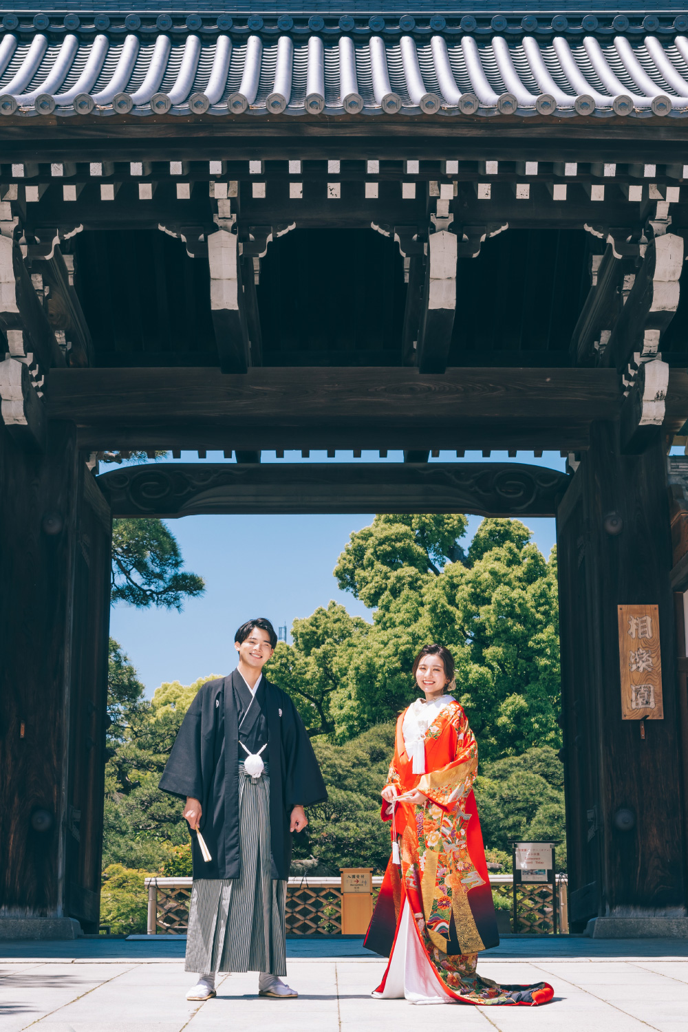 妙本寺で撮影するロケーションフォト