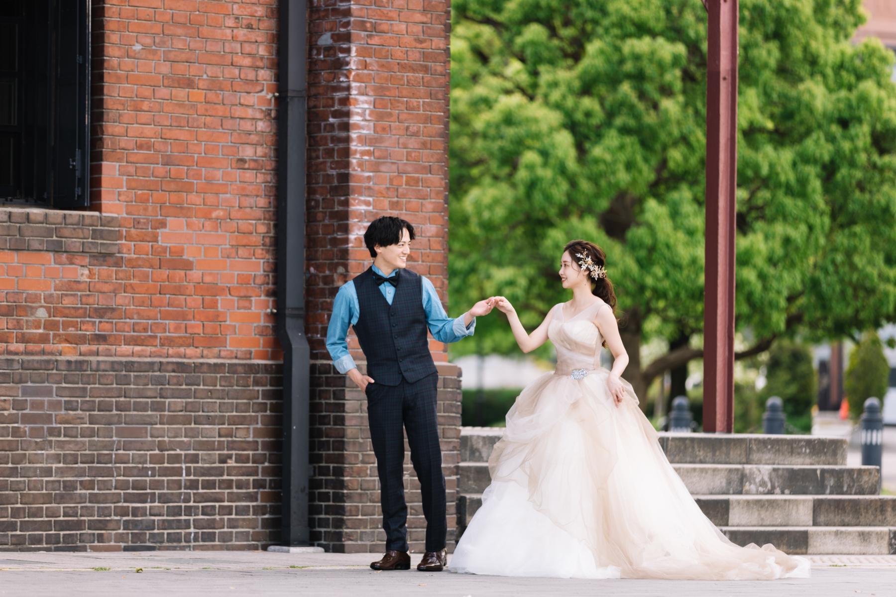 横浜赤レンガ倉庫で撮影するロケーションフォト