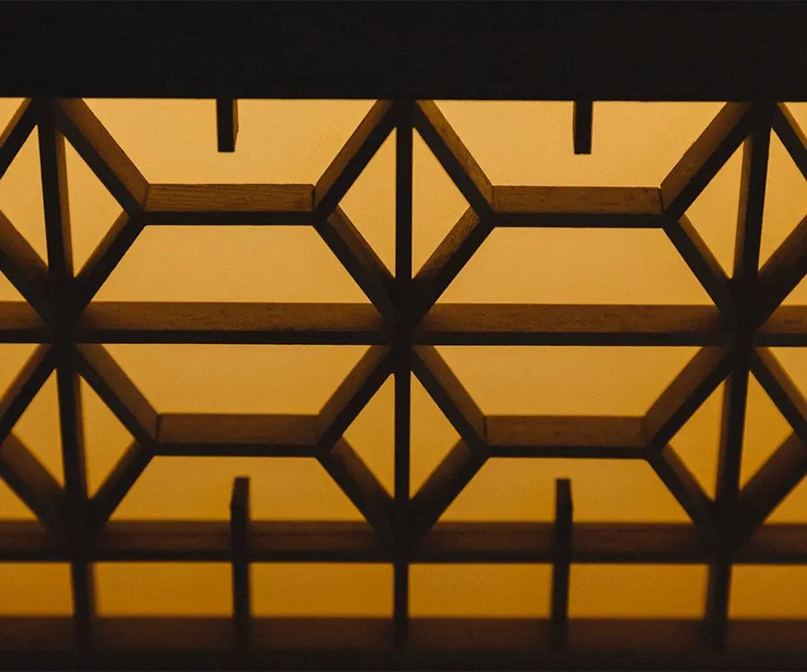 洗練された組子の写真