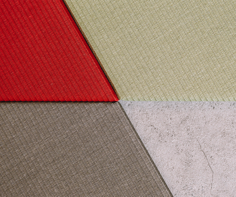 4種類の美しい畳の写真