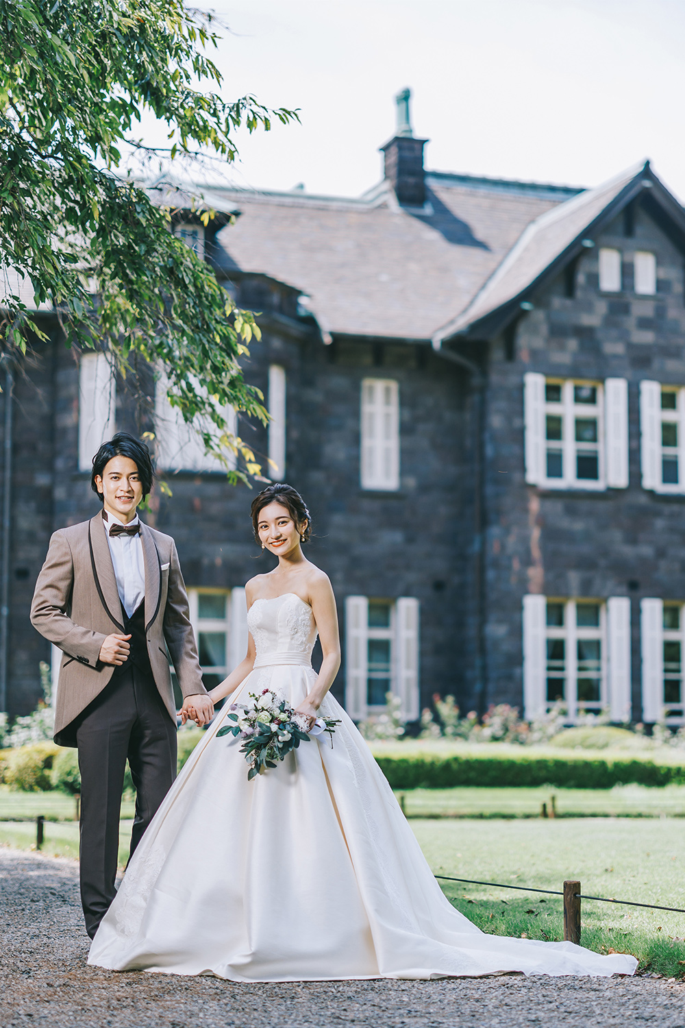 旧古河庭園で撮影するロケーションフォト