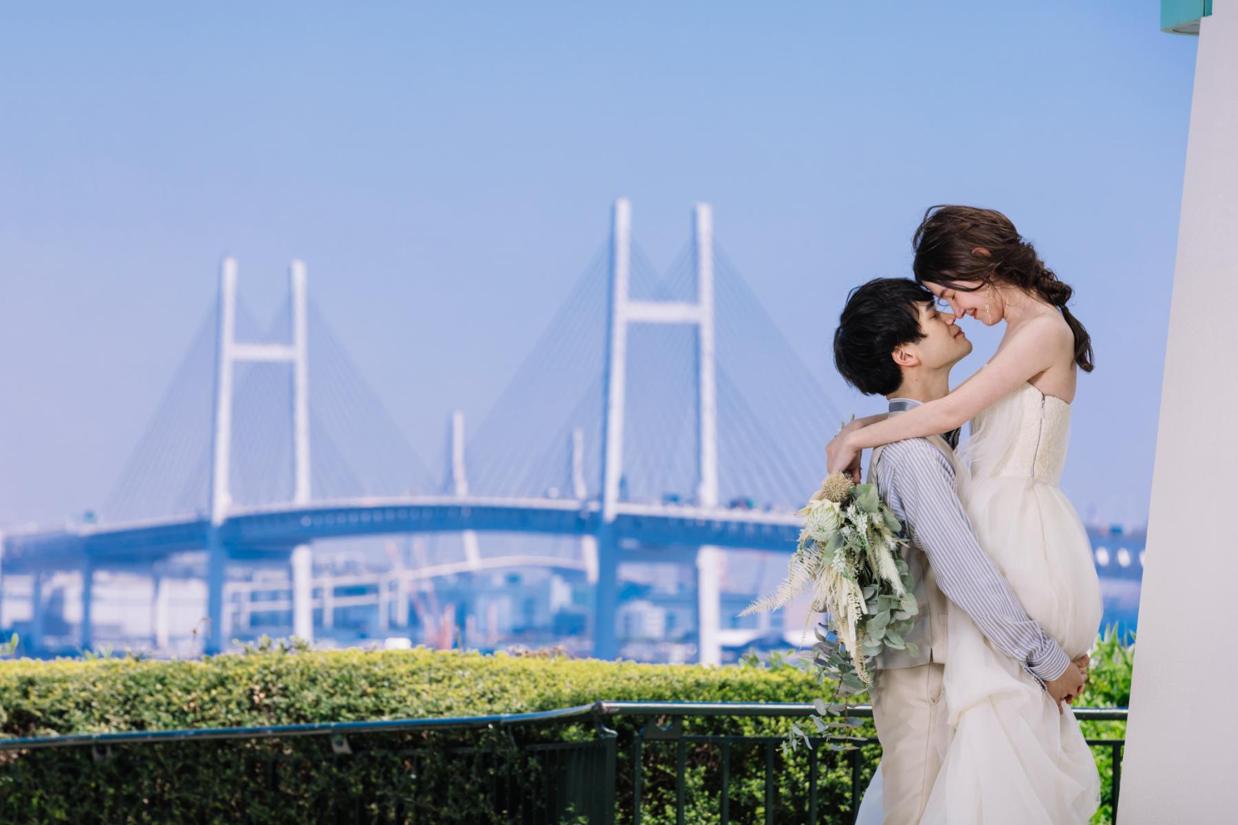 港の見える丘公園で撮影するロケーションフォト