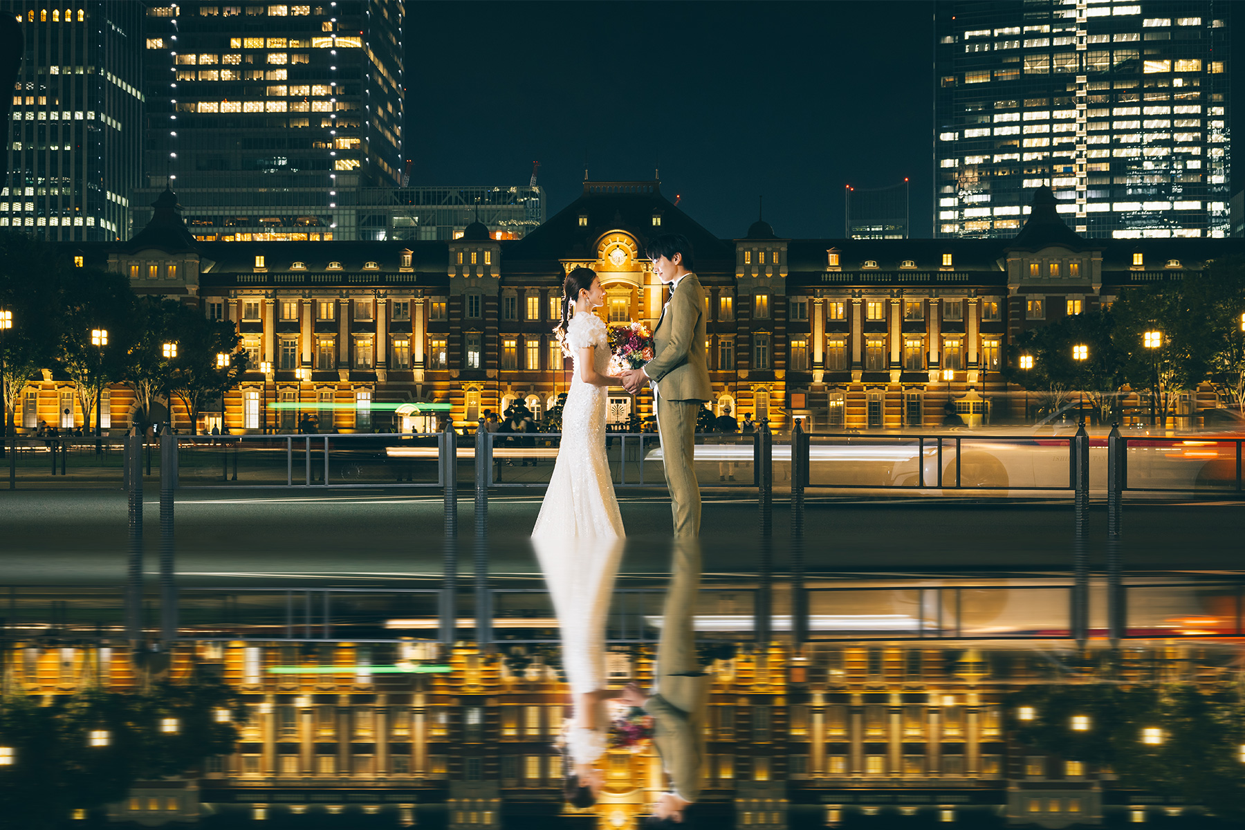 東京駅・丸の内で撮影する結婚写真