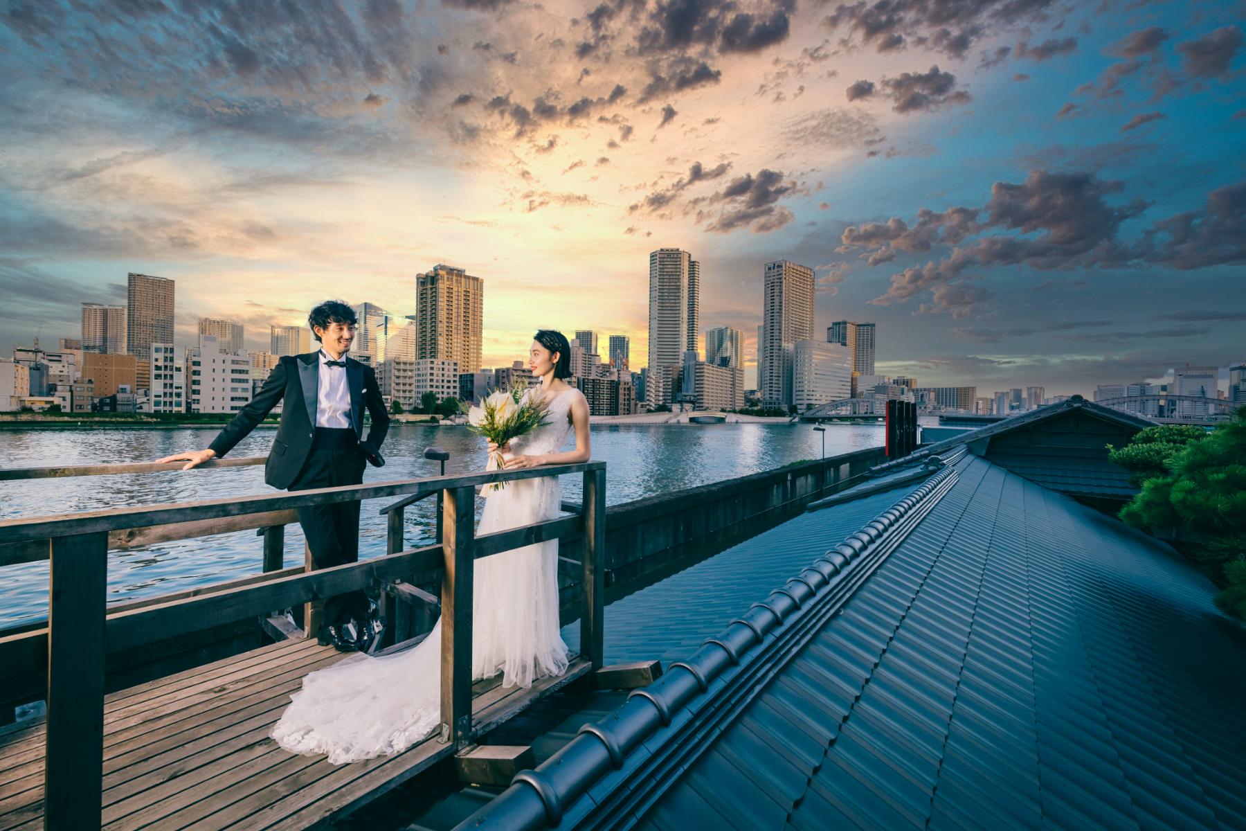 つきじ治作で撮影する結婚写真