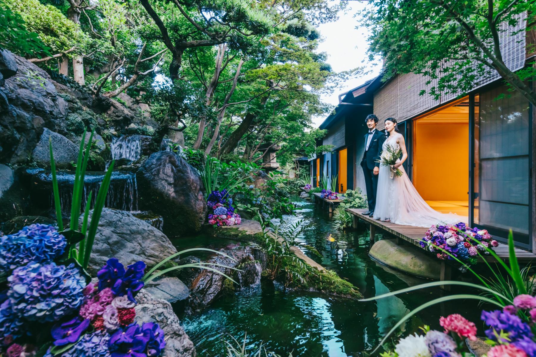 つきじ治作で撮影する結婚写真