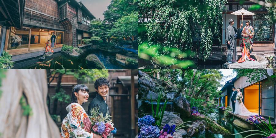 四季折々の日本庭園が並んでいる写真