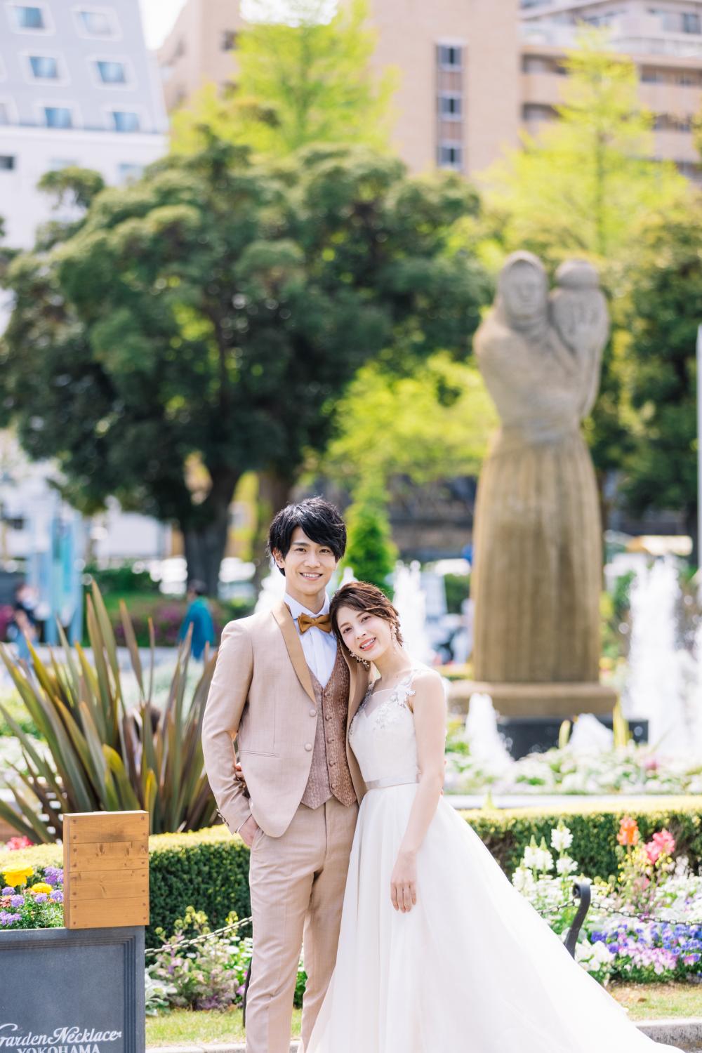 山下公園で撮影するロケーションフォト