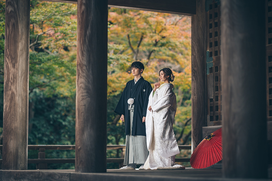 四季折々の表情が豊かな妙本寺で撮るロケーションフォト