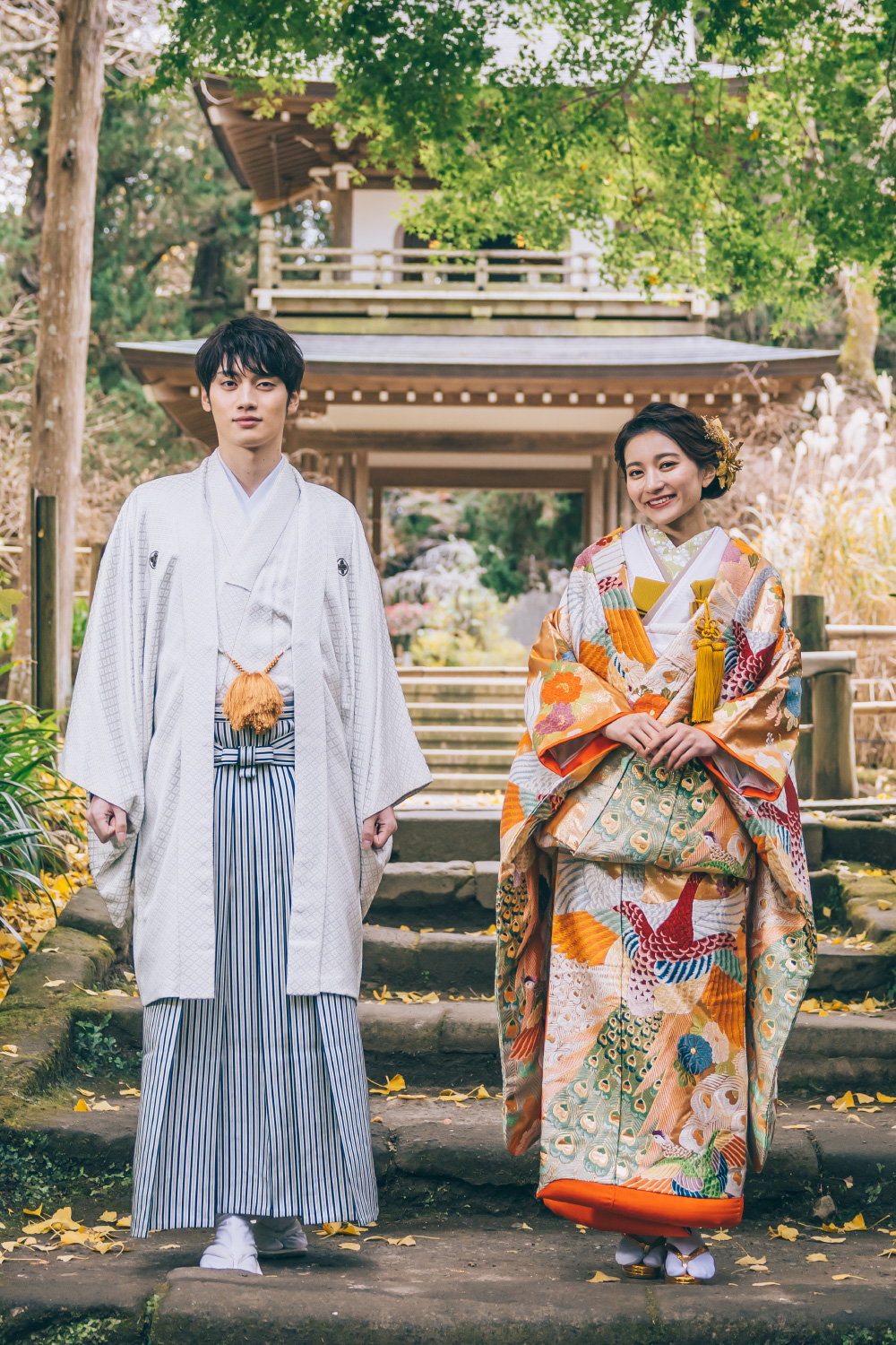 浄智寺で撮影するロケーションフォト