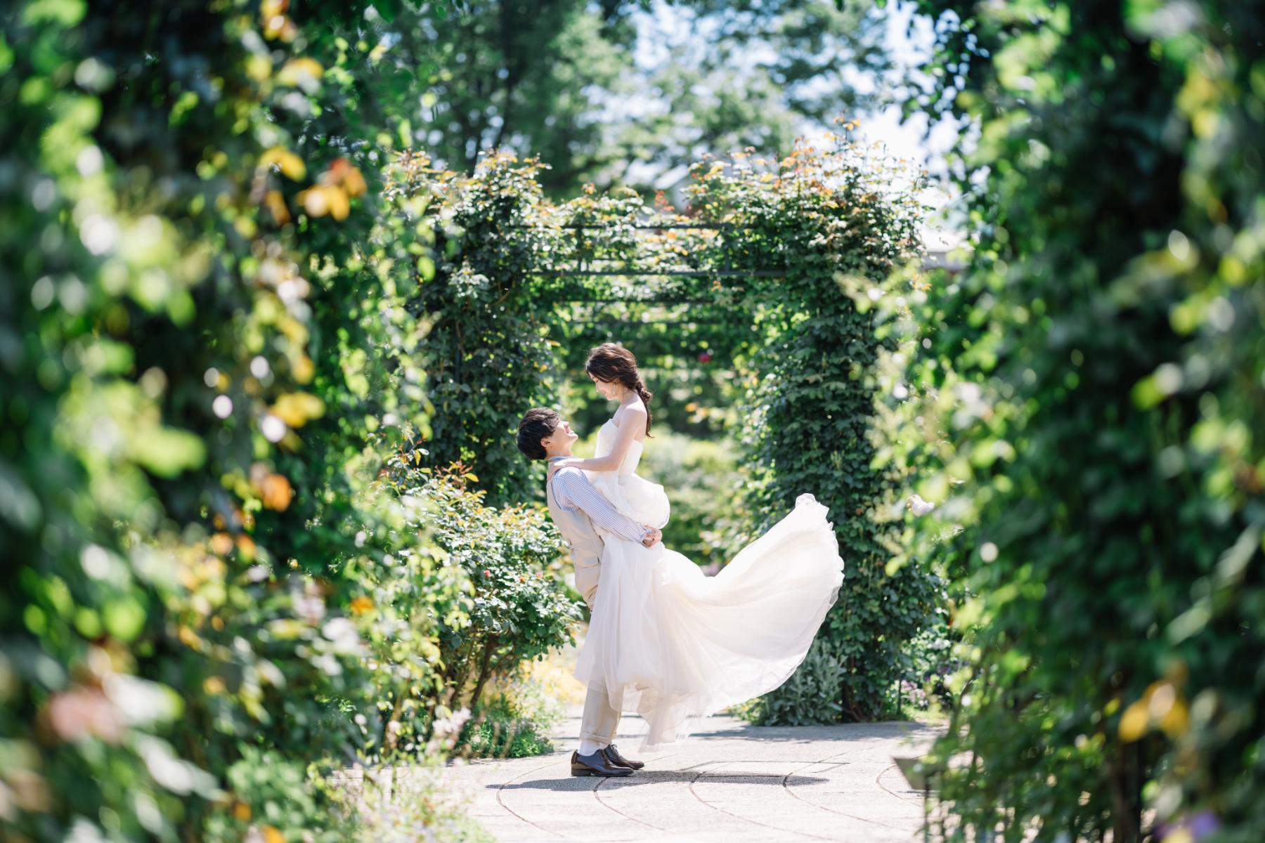 港の見える丘公園で撮影するロケーションフォト