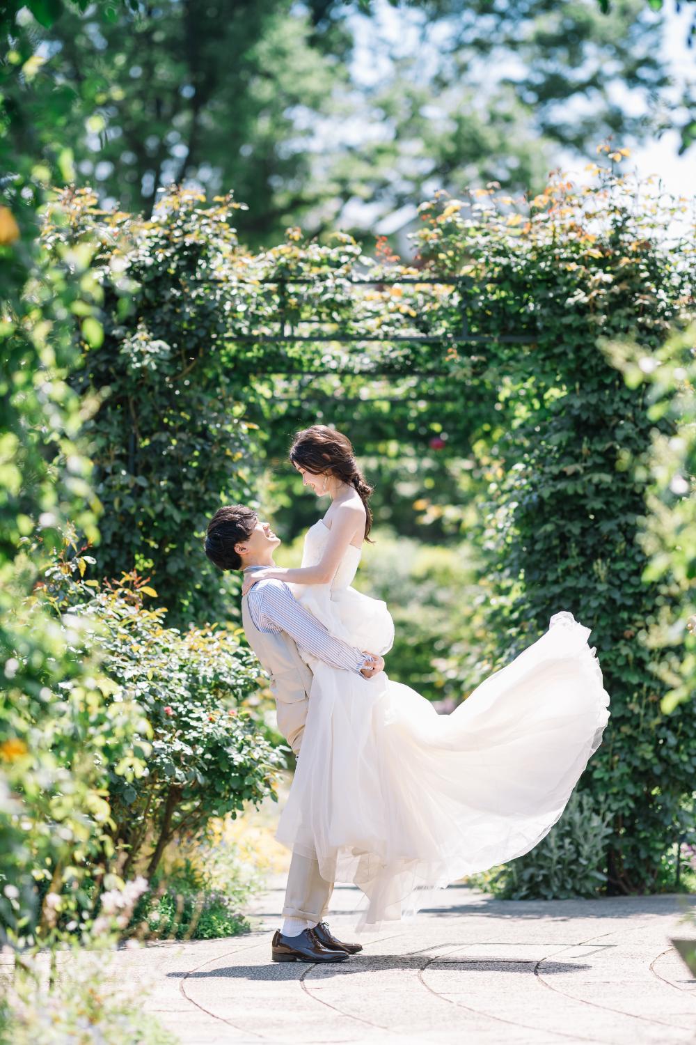 港の見える丘公園で撮影するロケーションフォト