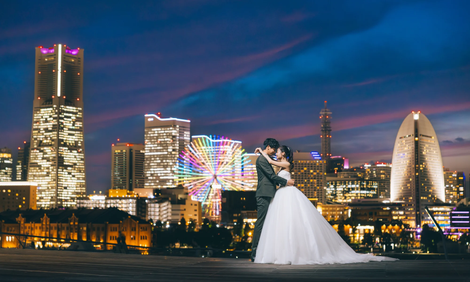 大さん橋で撮影するロケーションフォト