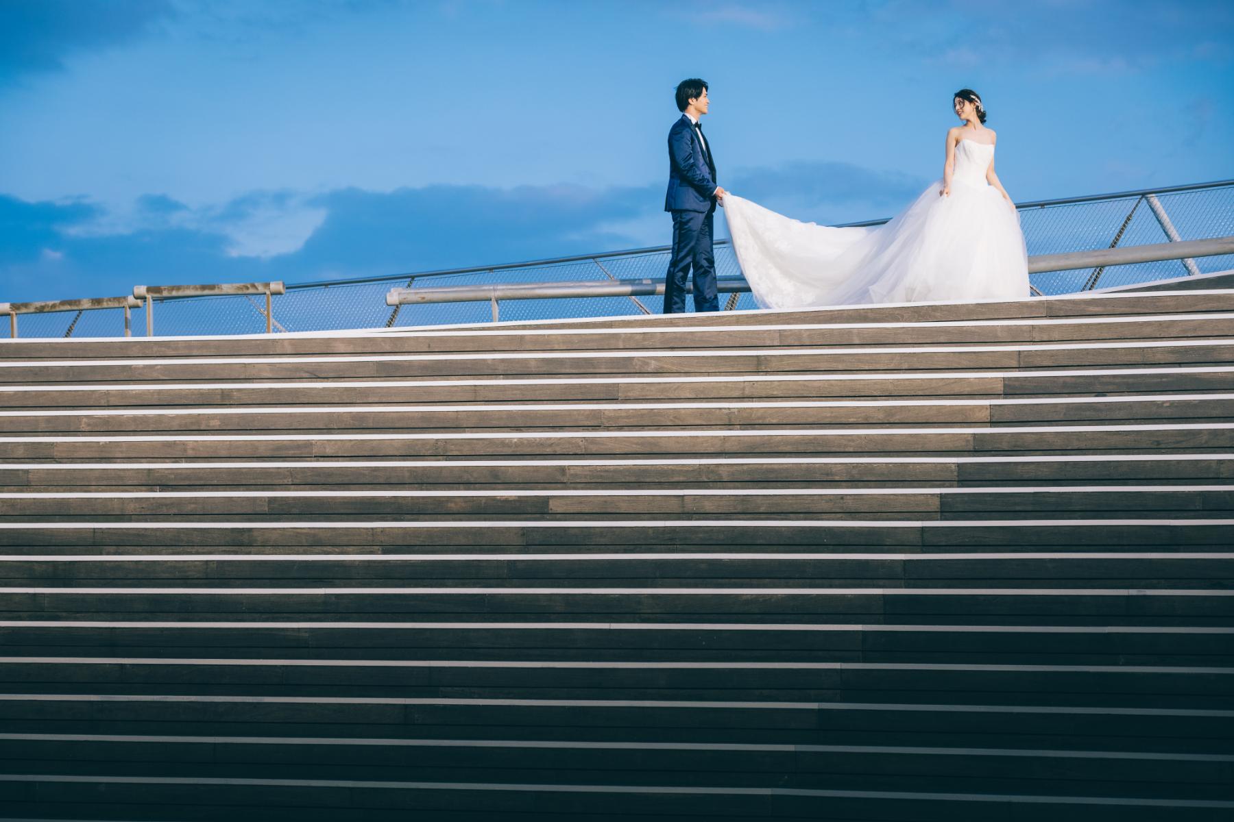 大さん橋で撮影するロケーションフォト