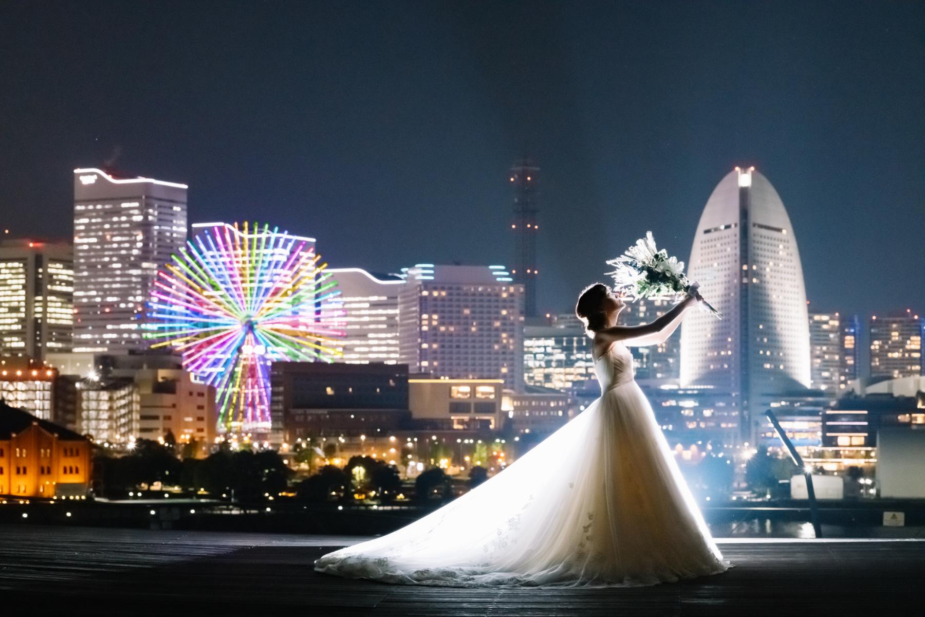 大さん橋で撮影するロケーションフォト