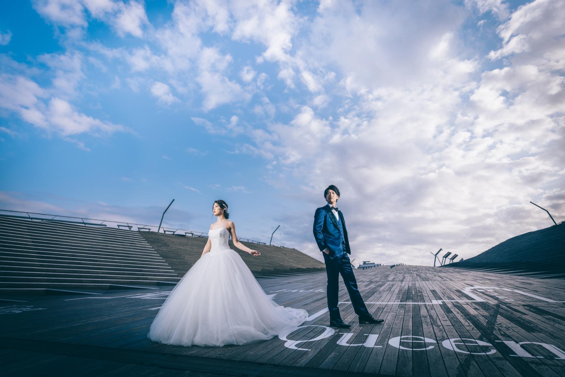 大さん橋で撮影するロケーションフォト