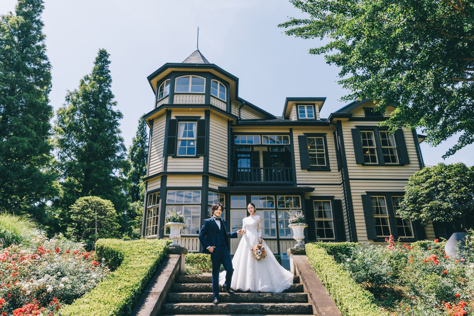 山手イタリア山庭園で撮影するロケーションフォト