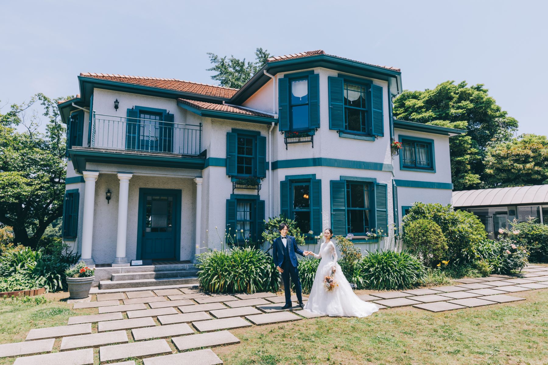 山手イタリア山庭園で撮影するロケーションフォト