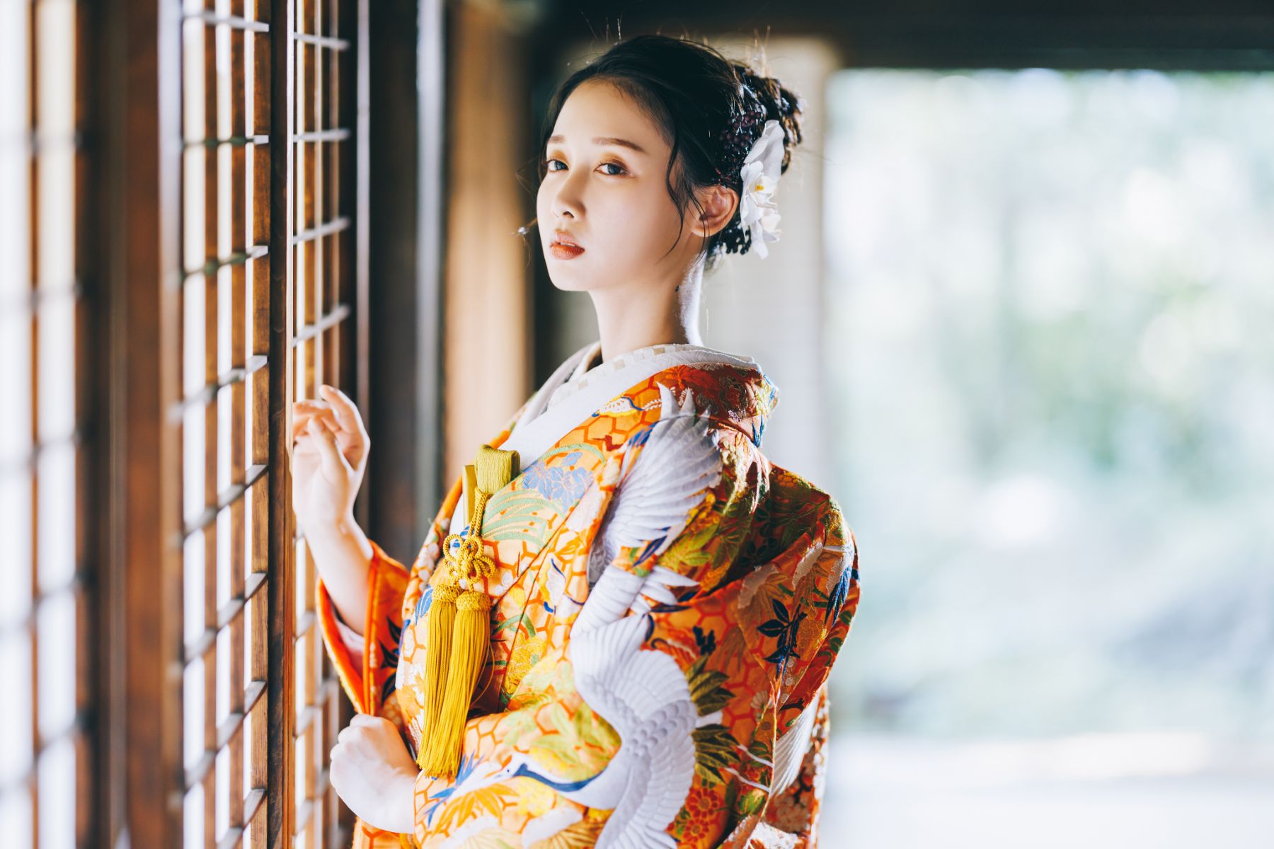 横溝屋敷で撮影するロケーションフォト