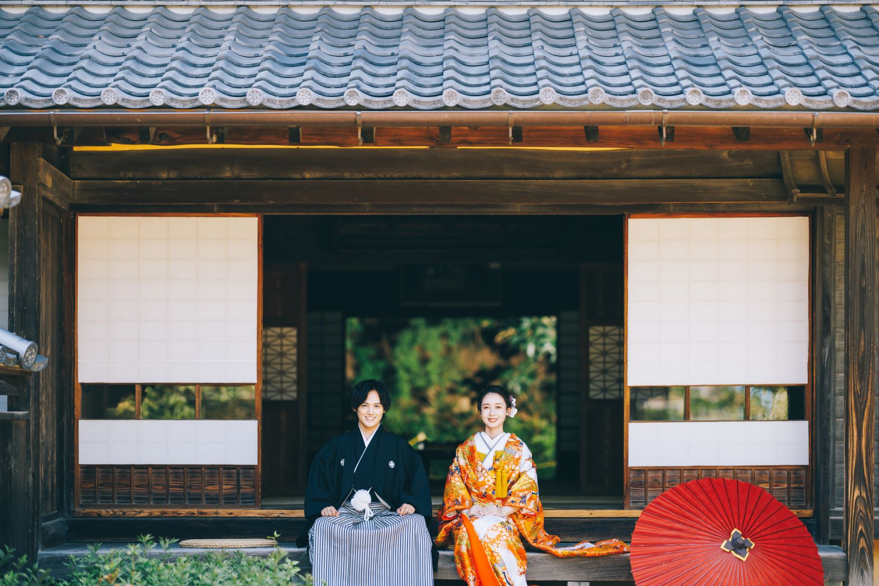 横溝屋敷で撮影するロケーションフォト